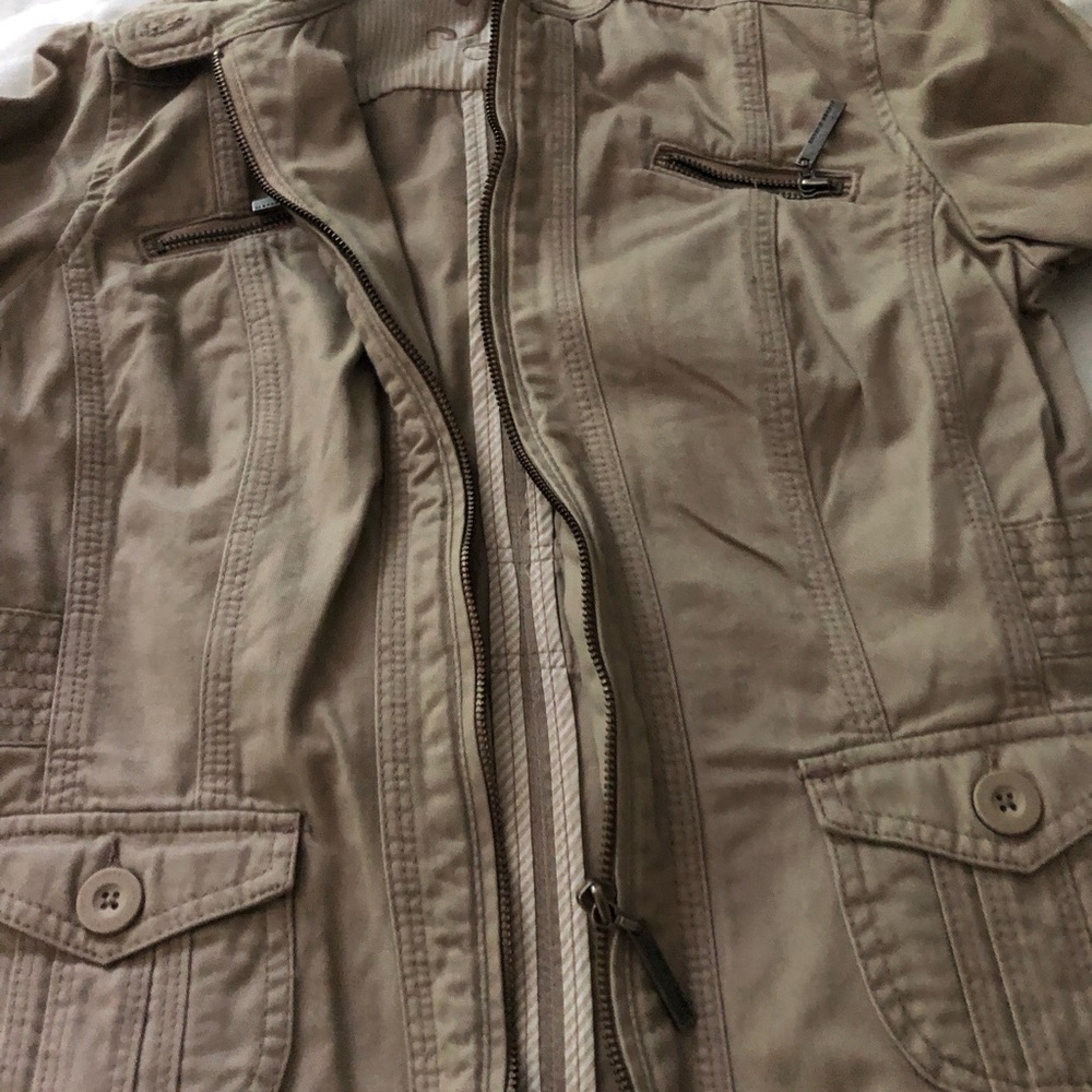 Jasper Conran Embroidered Initial jacket Beige & Cream Stripes